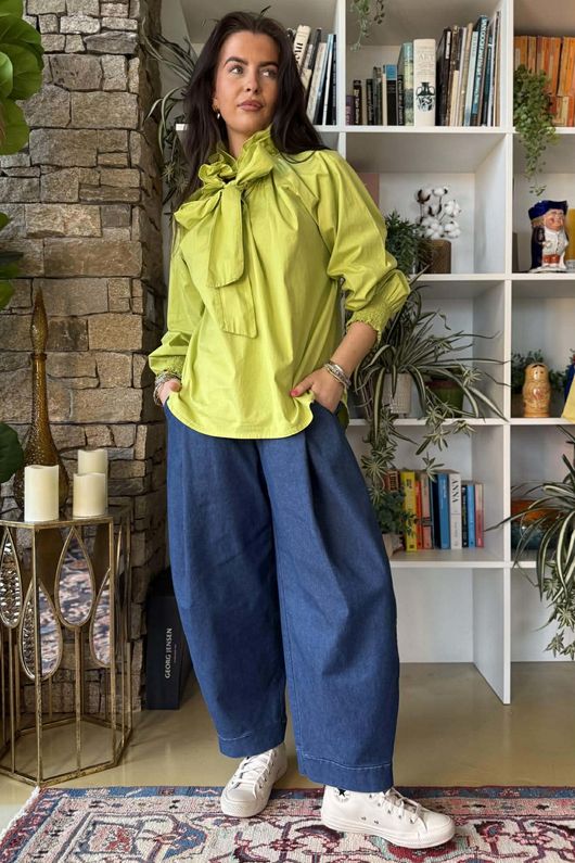 Paloma Poet Blouse Kiwi